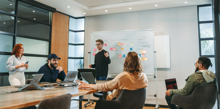Dynamic collaboration in a professional workplace: Creative brainstorming and project management
