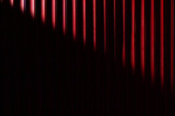 Black red blinds background. Mockup with copy space. Template for designer