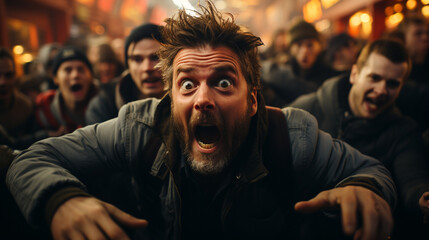 Black friday shoppers.