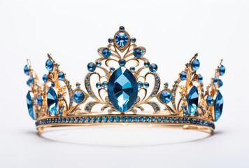 Beautiful Tiara With Blue Stones - Elegant Headpiece for Special Occasions