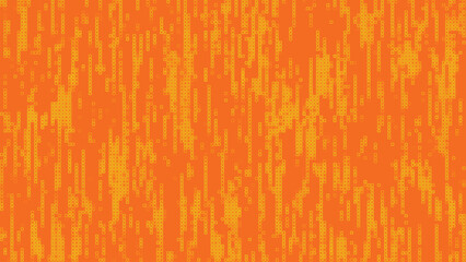 Obraz premium Abstract orange mosaic background. Abstract colored LED squares background. Technology digital square orange color background. Orange pixel grid background. Vector illustration.