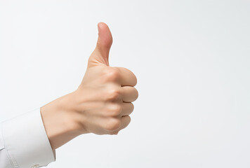 Person Giving Thumbs Up, Positive Gesture With Hand Sign