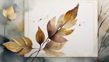  a falling leaf framed against a clean white background. Introduce a delicate overlay texture to enhance the visual interest and provide ample copy space for additional elem