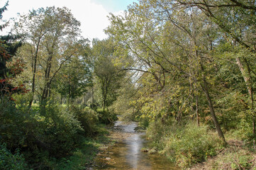 The Conewango Creek in Sugar Grove, Pennsylvania, USA