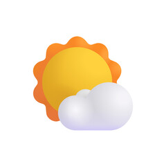 Sun Behind Small Cloud