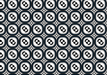 seamless pattern design with geometric shapes, pattern vector for wallpaper or banner background, black and white