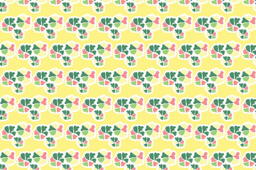 Vector Hello Spring Seamless Pattern Background