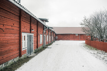 Village en hiver