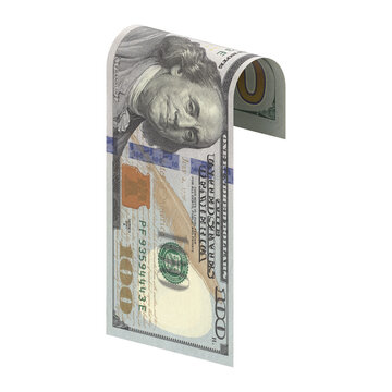 Realistic 3d dollar USD money isometric render and arrangable