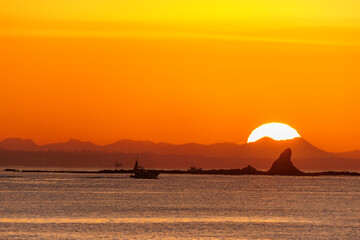 茅ヶ崎海岸の日の出