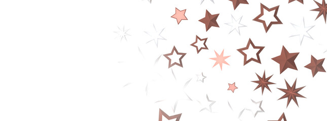 Descendant Christmas Constellations: Mind-Blowing 3D Illustration of Falling Festive Star Patterns