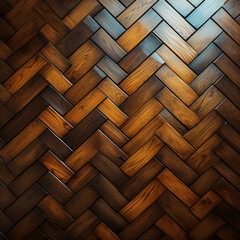Parallel parquet texture made from wood, parquet tile floor of herringbone (fish tale) flooring, texture	