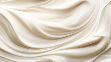 ホイップクリーム、生クリームの写真(高級、牛乳) A picture of whipped cream . Generative AI 