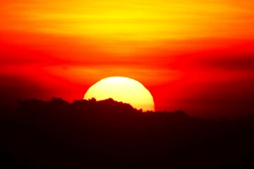 Obraz premium sunset in the desert