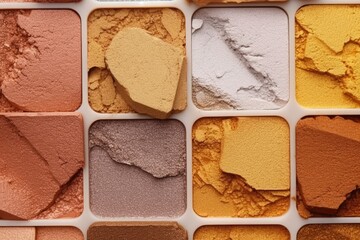 Fototapeta premium Eyeshadow palette. Close-up. Beauty concept