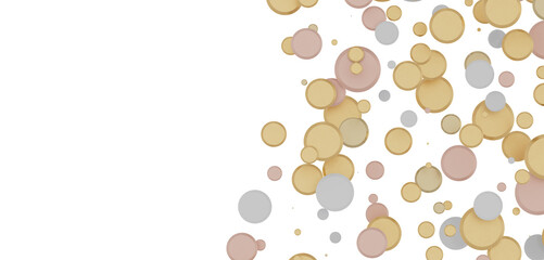 gold  Bliss: Exquisite 3D Illustration of Blissful gold Confetti