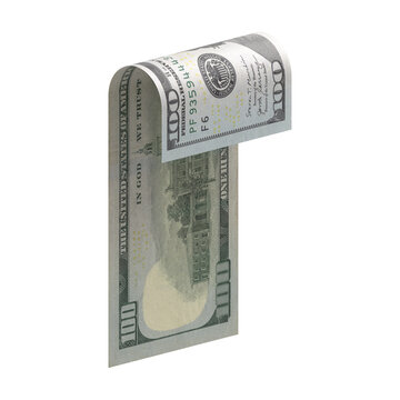 Realistic 3d dollar USD money isometric render and arrangable