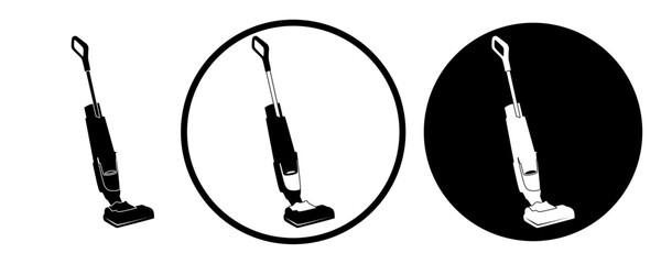 set Modern vacuum cleaner icon. Electronics cleaner logo design vector illustration