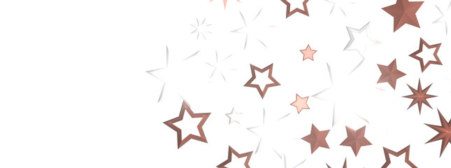 Descendant Christmas Constellations: Mind-Blowing 3D Illustration of Falling Festive Star Patterns