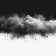 Abstract Freeze Motion Black Dust Explosion, White Background, Illustrations Images