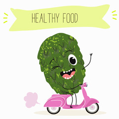 Cute  cartoon soursop, annona, graviola, guanabana, 
citrus, characters with different activities. Flat vector illustration, funny fruits. Organic food.