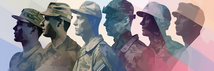Patriotic Duty: Courageous Profiles of Military Diversity - obrazy, fototapety, plakaty