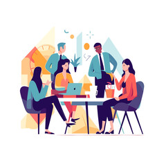 business people meeting strategy for plan sales