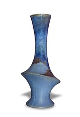 blue vase isolated on white