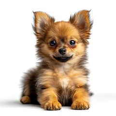 Chihuahua Puppy Dog, White Background, Illustrations Images
