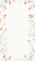 illustration leaves vintage autumn theme for wedding love and minimalist