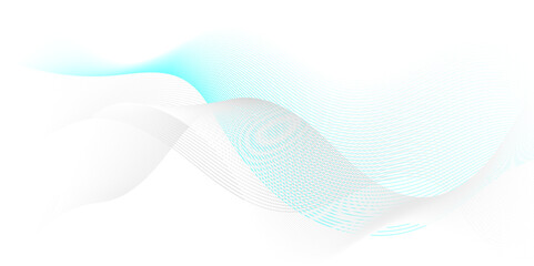 Abstract blend blue wave line science and technology futuristic blue waves curve lines banner background design. Vector illustration. Modern music, template abstract design flowing particles wave.