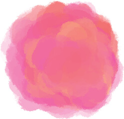 Abstract pink watercolor background texture on white