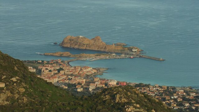 vue a&eacute;rienne drone Corse ile rousse
