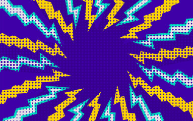 
abstract blue background with geometric elements with lightning shapes, yellow design for sport, gaming, digital web