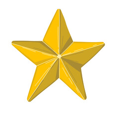 Yellow sparkle light star drawing icon PNG