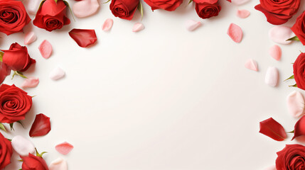 Valentines day wallpaper copy space