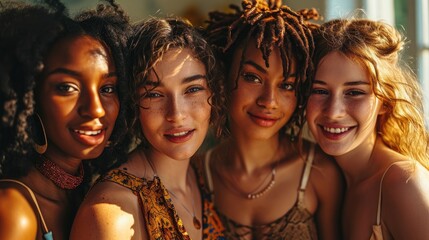 Obraz premium group of friends, woman