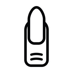 nail icon logo template, fingernail icon