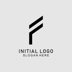 simple letter f logo design