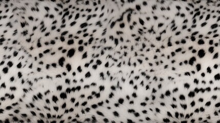 Snow leopard fur seamless pattern. Repeated background of fluffy texture.