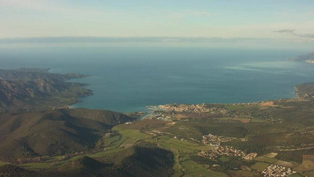 vue a&eacute;rienne drone Corse Saint Florent