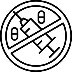 No Drugs Icon