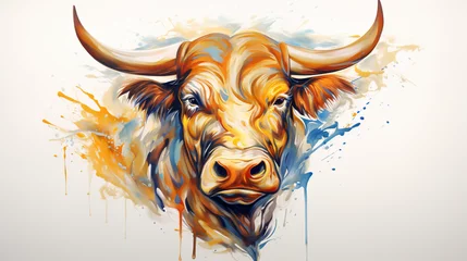 Poster head of a bull © Viktor