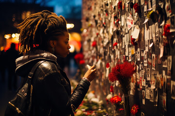 A memorial site dedicated to victims of racial violence - obrazy, fototapety, plakaty