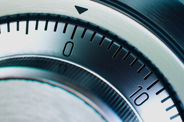 Precise Instrumentation Dial Close-Up with Detailed Scale Markings
