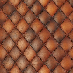 seamless pattern brown leather texture