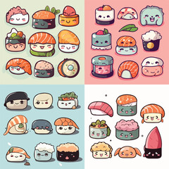 Sushi Delight Vector Illustration