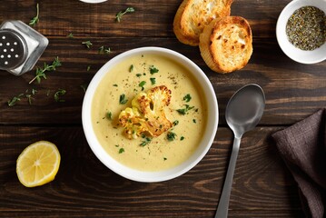 Cauliflower cheese soup