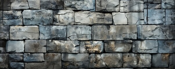 Fototapeta premium masonry work, concrete block wall, concrete