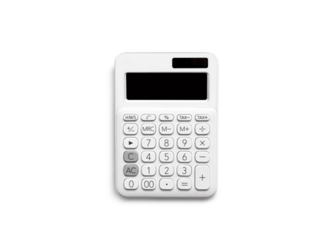 Calculator model mockup for design key visual concepts or flat lay business commercial ads and art work.png